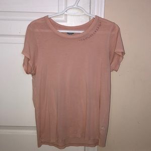 Aerie pink shirt